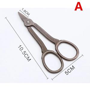 กรรไกรตัดเย็บผ้าสแตนเลสทรงตรงสไตล์ยุโรปย้อนยุคคลาสสิก 1 ชิ้น ทนทาน ใช้สำหรับงานฝีมือ DIY - Product Image 6