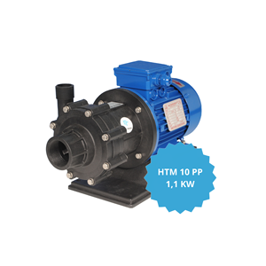 Bombas centrífugas de accionamiento magnético, modelo HTM 10 PP con motor 1,1 kw IEC 80 B 2P, hechas de plástico para bomba de agua de manejo de ácido - Product Image 2