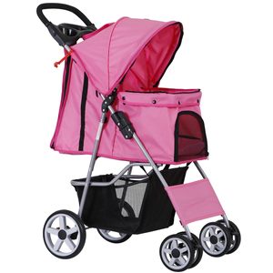 Cochecito plegable para mascotas con freno trasero, cojín interior suave y diseño plegable, solución personalizada para la movilidad de las mascotas, 2, 2 - Product Image 5