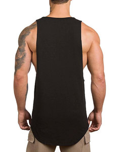 Débardeurs de sport en maille pour hommes, vêtements de sport d'été, logo personnalisé OEM, musculation, sans manches, spandex/coton, séchage rapide, haute qualité - Product Image 3