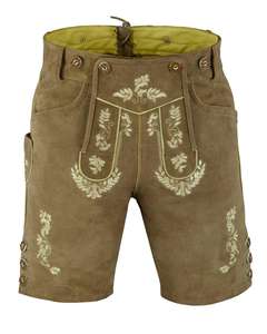 Shemax Short Trachten gris ombré personnalisé pour hommes Nouveau formel bavarois Oktoberfest Lederhosen avec taille moyenne teint uni OEM - Product Image 4