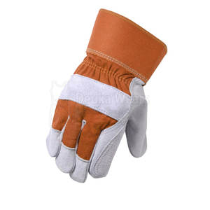 Gants de sécurité de travail en cuir de vache véritable de haute qualité d'usine OEM anti-coupures et EPI antidérapant pour le jardinage d'hiver Travaux généraux - Product Image 2