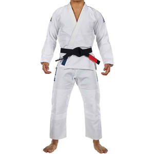 Ensembles d'uniformes de judo personnalisables OEM - Légers, respirants, séchage rapide, 100% coton, qualité professionnelle, unisexe adulte, devant - Product Image 4