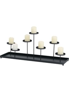 Porte-bougie décoratif en métal artisanal pour table de salon et accessoires de maison - Product Image 2