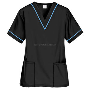 Mujer estiramiento transpirable Jogger enfermería Scrubs uniformes Hospital Scrubs uniformes conjuntos Scrub trajes - Product Image 4