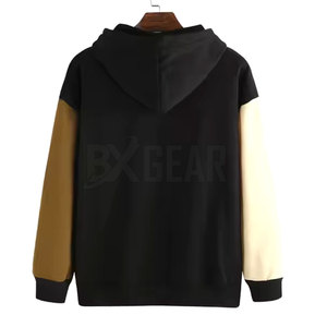 Sudadera con capucha ligera para hombre con tela de mezcla de algodón para comodidad transpirable Ajuste moderno y color sólido - Product Image 2