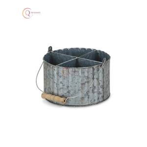 Supports de stockage d'épices galvanisés à la main élégants Forme ronde Look fantastique pour la maison et les ustensiles de cuisine Organisateur de stockage sur les meilleures ventes - Product Image 5