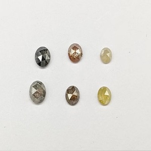 Cabujón facetado multicolor, corte de Rosa Natural, Diamante Suelto, piedra de corte de diamante de alta calidad, piedra Natural - Product Image 1