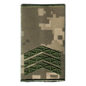 Épaulettes de grade supérieur (sous-officier) Ukraine, épaulettes souples à deux barres dorées, pour avion, marine - Product Image 3