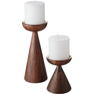 Wholesale Home Kitchen Dining Table Decorative Wooden Candle Holder <b>Tealight</b> Candlestick Top Quality Wood Material Candle Stand - Product Image 4