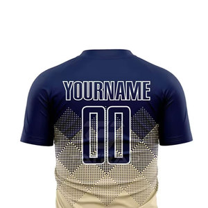 Créez votre propre maillot de football imprimé par sublimation, 100% polyester, respirant, séchage rapide, léger, pour homme adulte, pas cher - Product Image 5