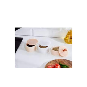 หินอ่อนเกลือชามทรงกลมเกลือพริกไทยเก็บชามหินอ่อนสำหรับเครื่องครัวและหินอ่อนสีที่กำหนดเอง - Product Image 1