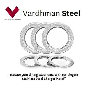 Plateau rond en acier inoxydable à la demande énorme avec bord large et plaque de chargeur de service profonde pour la maison ou la fête servant de la soupe - Product Image 2