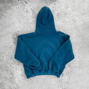Sweatshirts à capuche en coton surdimensionné pour hommes 100% épais en polaire avec logo personnalisé imprimé brodé pour l'hiver - Product Image 4