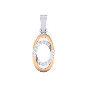 Colgante de Oro Certificado de 14Kt/18Kt con 0.07ct de Peso Total en Quilates, 18 Diamantes Reales, Elegantes Dijes de Diamantes - Product Image 3