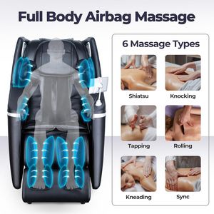 Sillón de Masaje MMassage Zero Gravity Eléctrico Shiatsu con Rodillos para Pies, Terapia de Calor Integrada y Masaje de Aire - Product Image 2