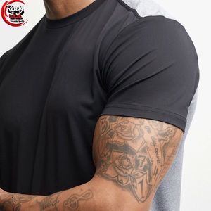 Camiseta de algodón 100% para hombre, tela tejida de cuello de secado rápido para Fitness ligero con colores cómodos, transpirable, tamaño estándar - Product Image 3