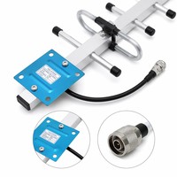 Antenne Yagi 9 éléments 13dBi 900-1800MHz directionnelle extérieure avec connecteur N femelle pour amplificateur de signal cellulaire