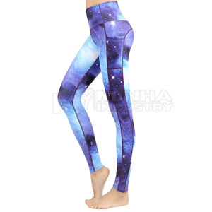 Mallas de mujer personalizadas de alta calidad con logotipo Fitness Yoga Leggings mallas ajustadas pantalones para mujer - Product Image 4