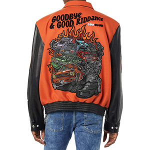 <b>Top</b> Quality Chenille Patches Letterman Jacket Embroidery Logo Men Letterman Jackets Custom 100% Wool Letterman Jacket For Men - Product Image 2