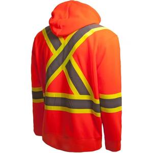 Sweat à capuche haute visibilité du fabricant pour électriciens Veste de travail à fermeture éclair imperméable pour vêtements de sécurité - Product Image 3