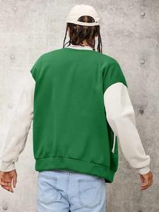 2025 sur mesure toile Varsity Baseball vestes col montant décontracté collège Letterman vêtements d'hiver à l'approvisionnement en gros - Product Image 2