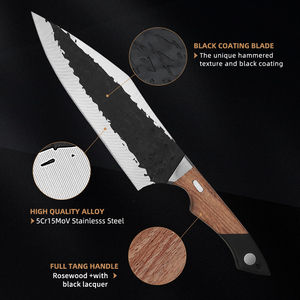 Venta al por mayor personalizado de alta calidad OEM ODM servicio Premium cuchillo patrón cocina Chef cuchillo acero diseño único cuchillas Chef cuchillo - Product Image 3
