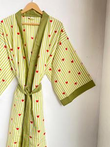 Bata Kimono de Algodón con Estampado de Leopardo, Ropa de Estar Estilo Boho, Bata para Regalo de Aniversario, Bata de Invierno, Bata de Guepardo, Bata de Leopardo - Product Image 5