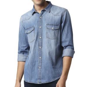 T-shirt de haute qualité pour hommes, chemises en jean respirantes, chemises en jean légères pour garçons - Product Image 1