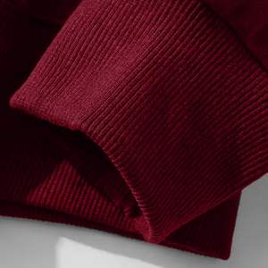 Sudadera con capucha recortada de invierno con bolsillo de lana cuadrado para hombre de alta calidad con hombro caído de algodón en blanco 100% - Product Image 2