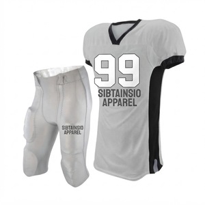 เสื้อฟุตบอลอเมริกันดีไซน์ใหม่ ผ้าตาข่ายระบายอากาศ ผสมสแปนเด็กซ์ ชุดฟุตบอลสโมสร ชุดแข่งขันวาร์ซิตี้ - Product Image 1