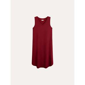 Chemise de nuit personnalisée en bambou de qualité supérieure à col en V, en tissu tricoté doux avec élasthanne, teinte unie, utilisant la technique du bambou filamenté - Product Image 6