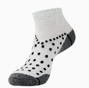 Athletic <b>Low</b> <b>Cut</b> Cushioned Solid Digital Printed Black & White Cotton Unisex Running <b>Socks</b> - Product Image 1