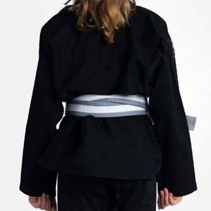 Uniforme de Lucha Libre Negro para Adultos, Kimono de Entrenamiento Ligero de Algodón Elástico para Unisex - Product Image 6