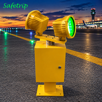 Balise rotative LED d'aviation à intensité moyenne bidirectionnelle blanche/verte pour aéroport, avec performances fiables