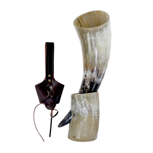 Handcrafted Viking-Style <b>Drinking</b> <b>Horn</b> Unique Natural Buffalo <b>Horn</b> Animal Decor Food Safe Polished Shine Glass Eco-Friendly - Product Image 2