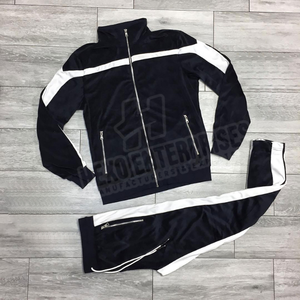 Design personnalisé pas cher Survêtement ajusté Sports Jogging Wear Zipper Survêtement unisexe - Product Image 3