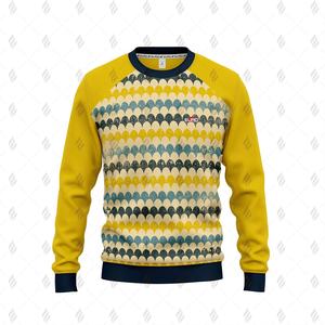 Sweat-shirt à col rond en coton/polyester personnalisé OEM avec impression sérigraphique, coupe classique, teinture unie, écologique, pour l'hiver - Product Image 1