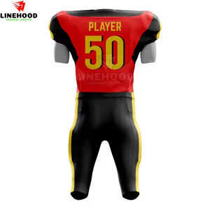 Uniforme de football américain personnalisé à manches courtes du fabricant de l'usine - Product Image 3