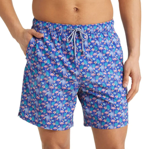 Shorts de plage décontractés pour hommes en coton uni, de haute qualité, séchage rapide, respirants, taille élastique, nouveau design - Product Image 1