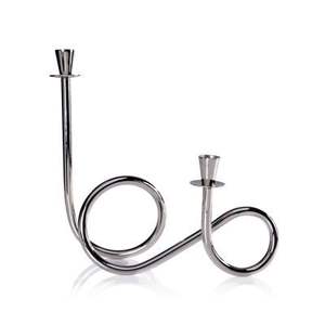 Bougeoirs coniques en aluminium pour la décoration de la maison et des événements Bougeoir de table de taille standard fait à la main - Product Image 1