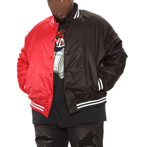 Moda Dropshipping satén Varsity chaqueta OEM personalizado bordado bombardero estilo de béisbol para hombres y mujeres ropa Unisex - Product Image 4