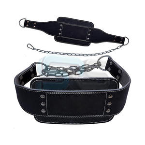 Unisex Weightlifting Dip Belt Adjustable Neoprene Padded <b>Trainer</b> With Steel Chain Compression Support Workout Gym Accessories - Product Image 1