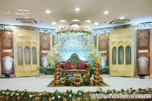 งานแต่งงานแบบดั้งเดิมของอินเดียใต้ตกแต่งธีมทองสำหรับงานอีเวนต์วัฒนธรรมอินเดียสำหรับงานแต่งงานอินเดีย - Product Image 5