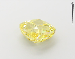 Wholesale 1.51ct Fancy Yellow Lab Grown Diamond <b>Cushion</b> Cut with VVS2 Clarity IGI Certified for Diamond Jewelry Making - Product Image 4