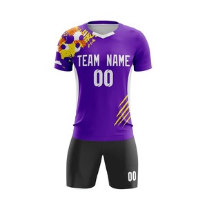 Kit de maillot de football Impression par sublimation personnalisée Tissu à séchage rapide OEM Teamwear Adultes Jeunes Tailles Usine Livraison rapide - Product Image 2