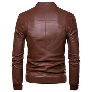Ropa de invierno Chaquetas de cuero de nuevo estilo Chaqueta de cuero de color personalizado de alta calidad para hombres - Product Image 3
