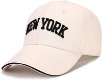Gorra de Béisbol Deportiva Personalizada de 5 Paneles, de Secado Rápido, Transpirable e Impermeable, con Bordado de Nueva York, de Algodón/Poliéster, Ajustable