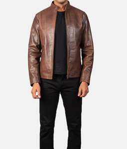 Chaqueta de Motociclista de Cuero Negra de Invierno Personalizada OEM para Hombre - Impermeable, Transpirable, de Doble Cara, con Cuello Alto - Product Image 3