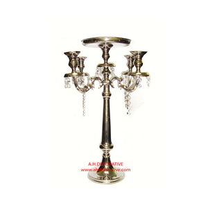 Hot Design Metal Hanging Candelabra with Handle <b>Set</b> of 2 Brass Antique Finished Wedding Decoration Hanging Handmade Candelabra - Product Image 5